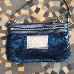 Coach Sequin Wristlet